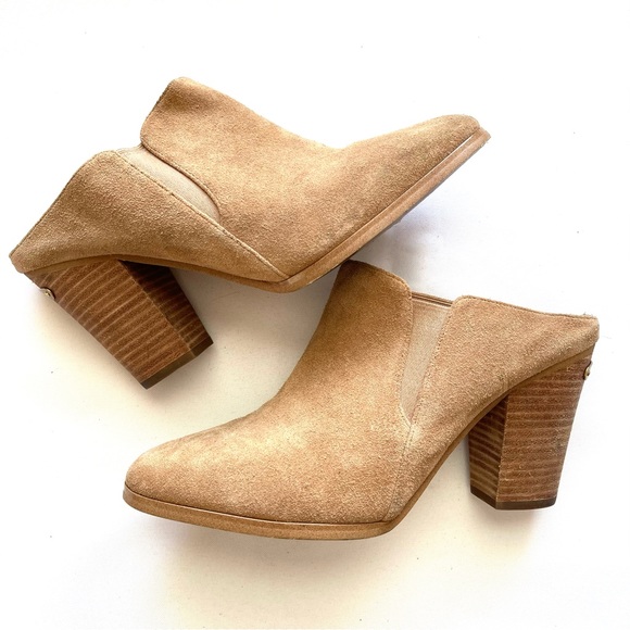 Micheal Kors Braden Suede Mule Booties - Picture 3 of 7